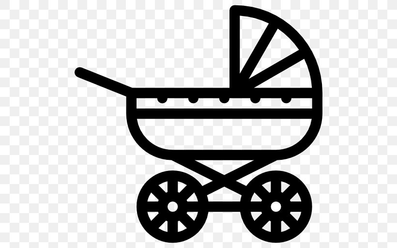 Baby Transport Infant Child Carriage, PNG, 512x512px, Baby Transport, Area, Bicycle Accessory, Black And White, Carriage Download Free
