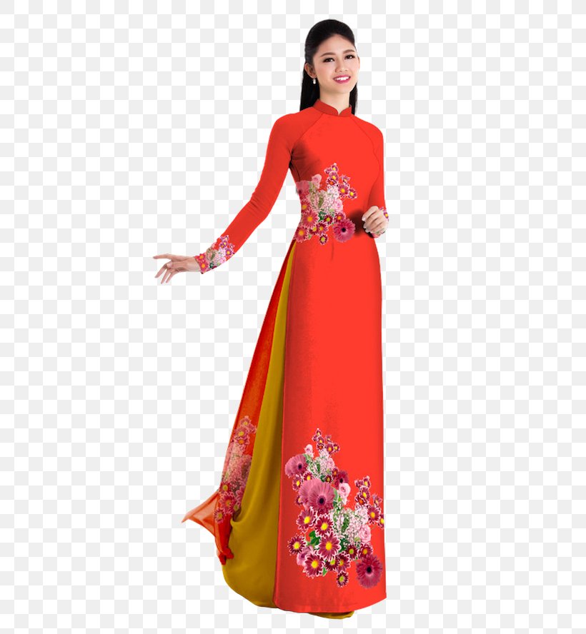 Dress Formal Wear Gown Vietnam Pants, PNG, 444x888px, Dress, Bahan, Clothing, Cocktail Dress, Costume Download Free