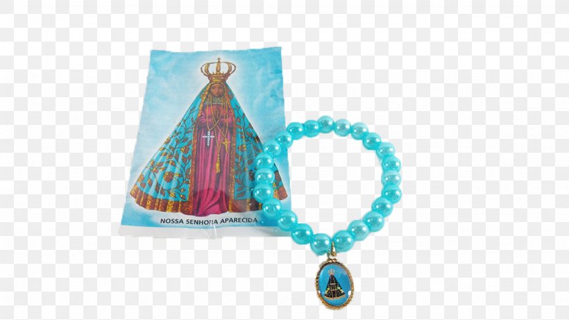 Our Lady Of Aparecida Bracelet Jewellery Holy Spirit, PNG, 1024x576px, Our Lady Of Aparecida, Aparecida, Aqua, Bead, Blue Download Free