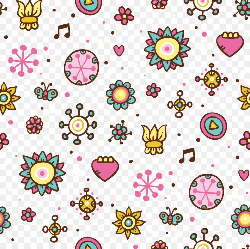 Pattern, PNG, 2001x2000px, Royaltyfree, Cartoon, Flower, Motif, Ornament Download Free