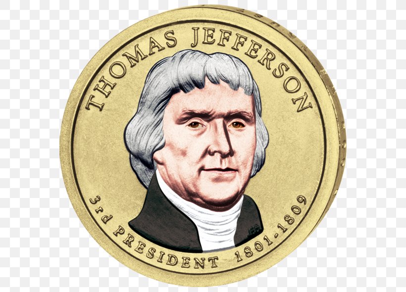 Presidency Of Thomas Jefferson Symbol Coin, PNG, 600x590px, Thomas Jefferson, Barnes Noble, Button, Coin, Currency Download Free