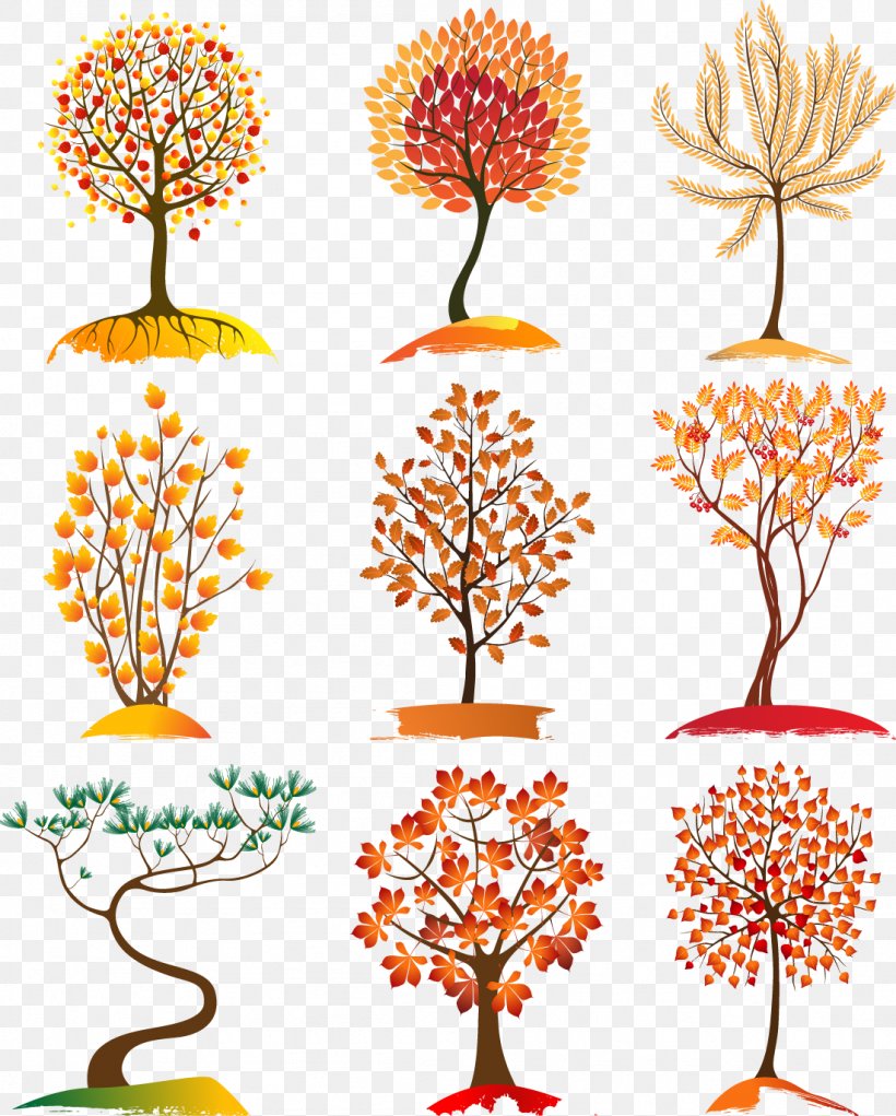 Tree Autumn Leaf Color Euclidean Vector, PNG, 1101x1371px, Tree, Autumn, Autumn Leaf Color, Branch, Clip Art Download Free