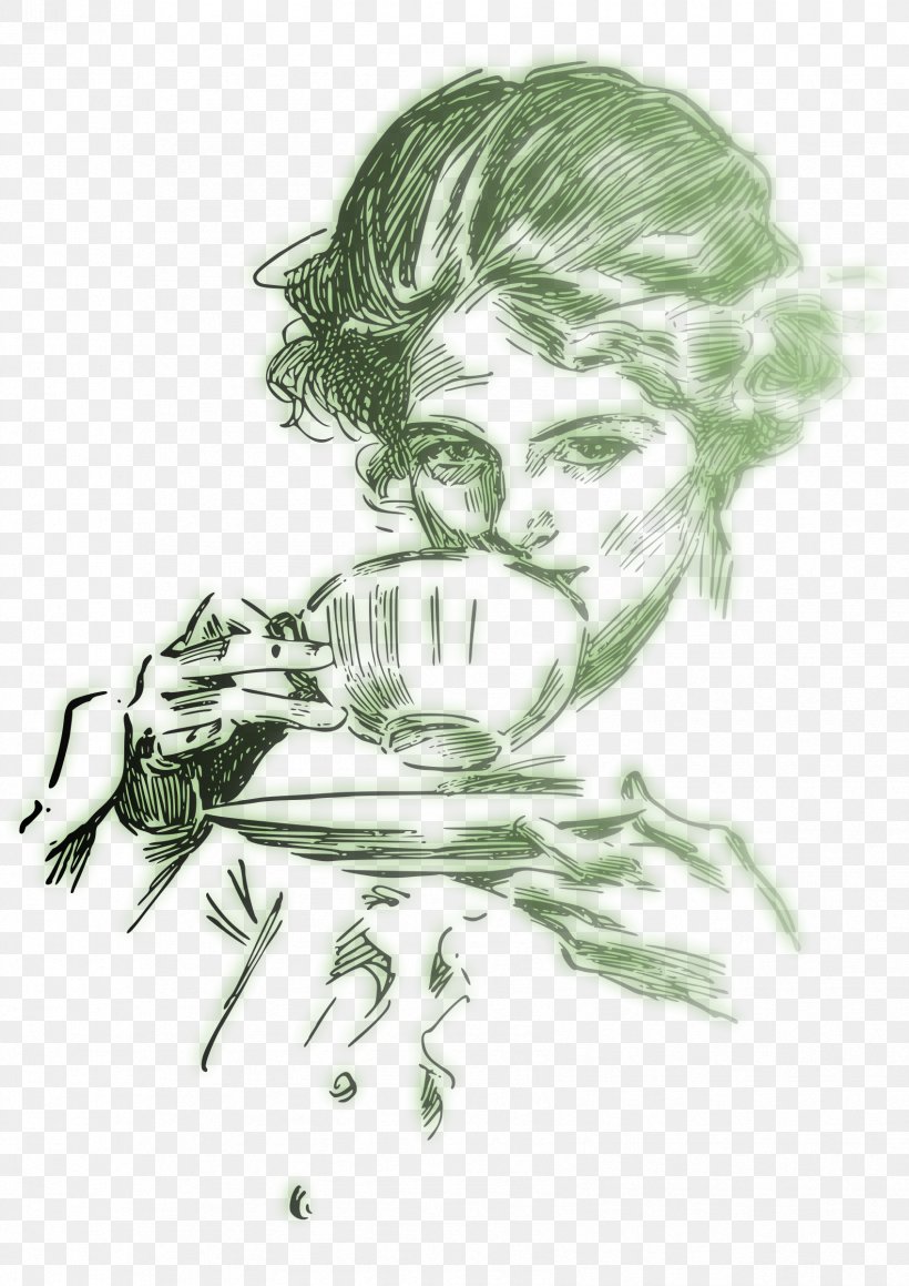Coffee Tea Cafe Drink, PNG, 1697x2400px, Coffee, Art, Artwork, Black And White, Cafe Download Free