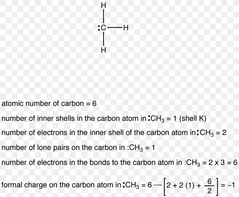Formal Charge Methyl Group Carbon Methylene Group Electric Charge, PNG, 1337x1100px, Formal Charge, Area, Atom, Black And White, Brand Download Free