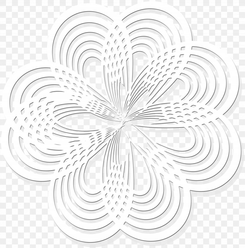 Monochrome Photography Petal Pattern, PNG, 3612x3665px, Monochrome, Black And White, Flower, Leaf, Line Art Download Free