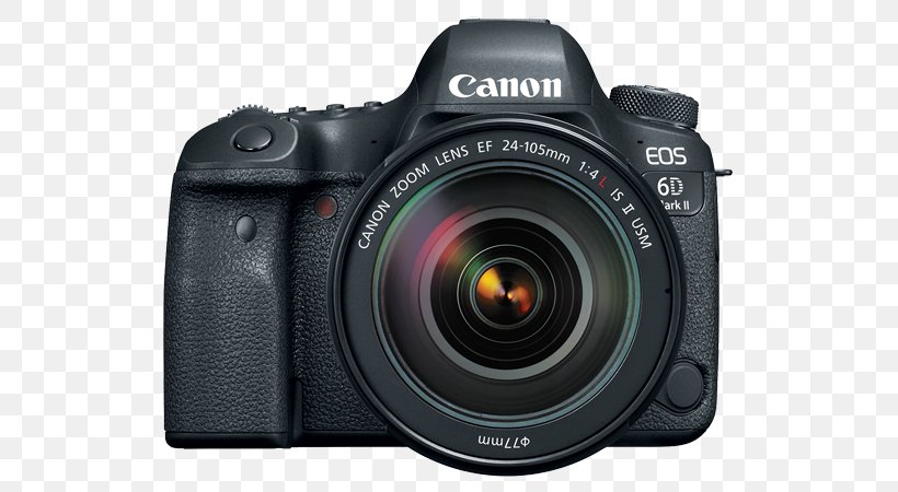 Canon EOS 6D Mark II Canon EF Lens Mount Canon EF 24–105mm Lens Digital SLR, PNG, 675x450px, Canon Eos 6d Mark Ii, Camera, Camera Accessory, Camera Lens, Cameras Optics Download Free