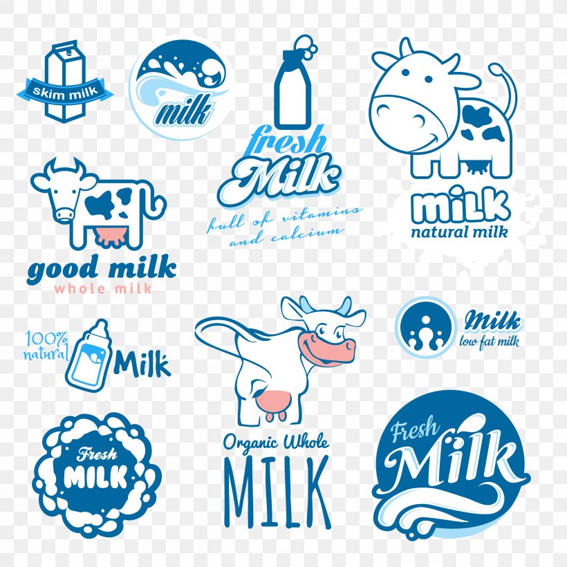 Milk Logo Design, PNG, 2222x2222px, Milk, Advertising, Area, Blue, Brand Download Free