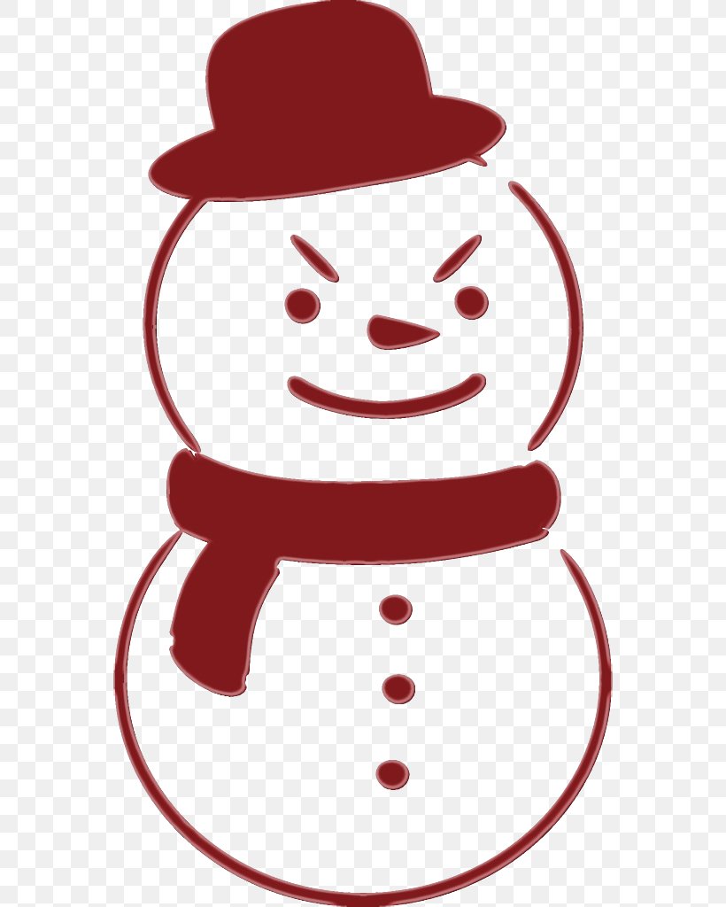 Snowman, PNG, 564x1024px, Watercolor, Fictional Character, Line Art, Paint, Red Download Free