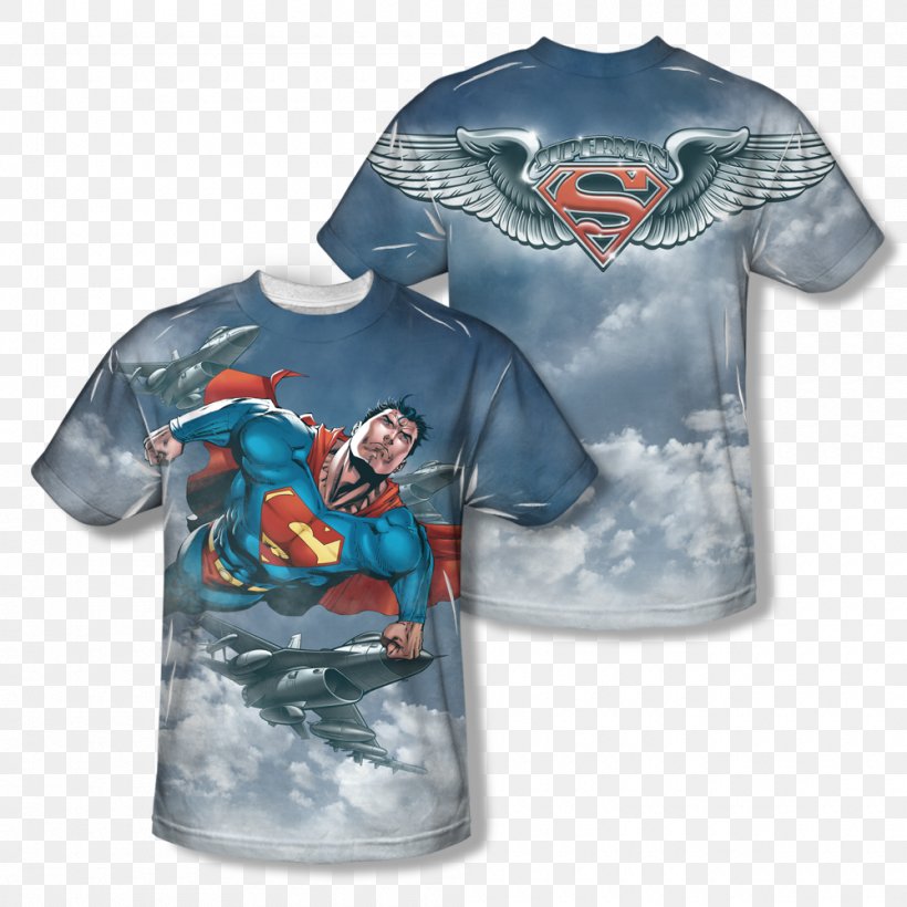 T-shirt Superman Batman Clothing, PNG, 1000x1000px, Tshirt, Active Shirt, All Over Print, Batman, Clothing Download Free