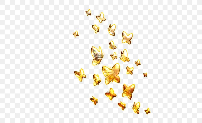 Butterfly Yellow Gold, PNG, 600x500px, Butterfly, Butterflies And Moths, Color, Gold, Petal Download Free