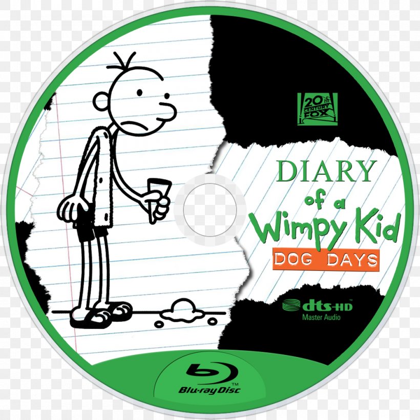 Diary Of A Wimpy Kid: Dog Days Book Film Blu-ray Disc, PNG, 1000x1000px, Diary Of A Wimpy Kid, Area, Bluray Disc, Book, Brand Download Free