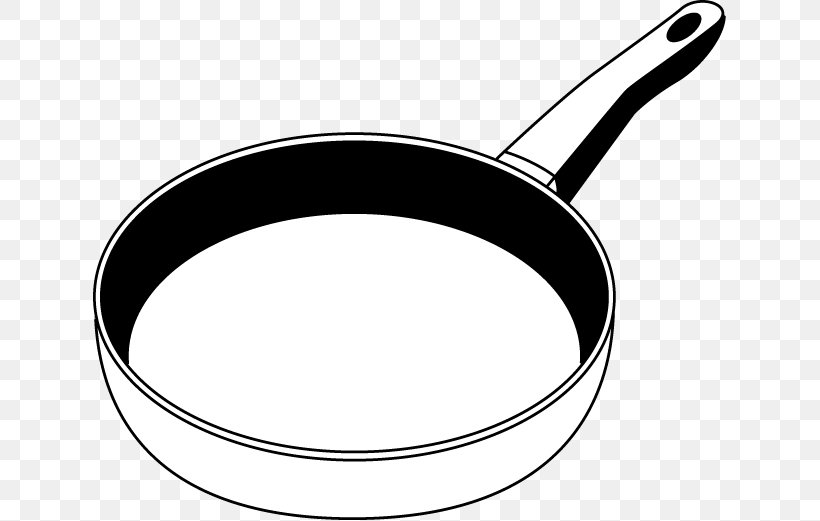 Frying Pan Cookware And Bakeware Free Content Clip Art, PNG, 633x521px, Frying Pan, Black And White, Casserola, Cooking, Cookware And Bakeware Download Free