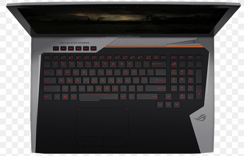 Laptop Intel Core I7 Gaming Notebook-G752 Series Computer, PNG, 875x563px, Laptop, Asus, Asus Rog Gl752, Computer, Computer Hardware Download Free