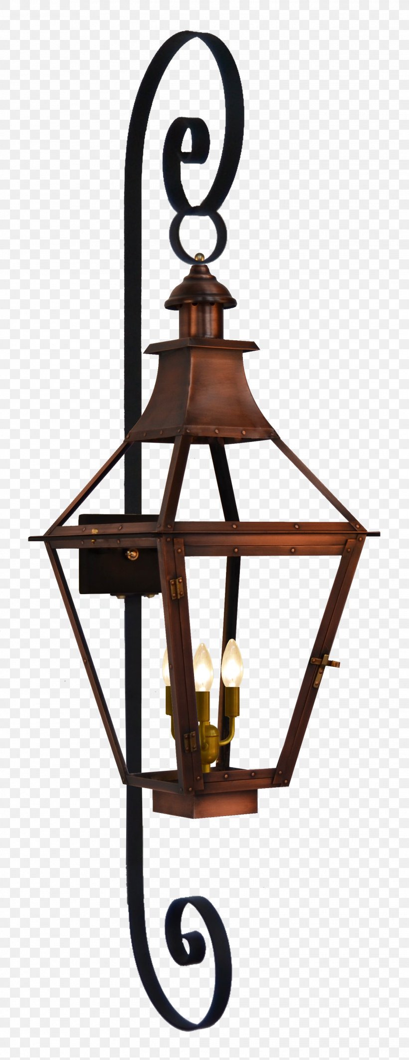 Gas Lighting Lantern Coppersmith, PNG, 1524x3950px, Light, Bevolo, Bevolo Luci A Gas Ed Elettrici, Ceiling Fixture, Coppersmith Download Free