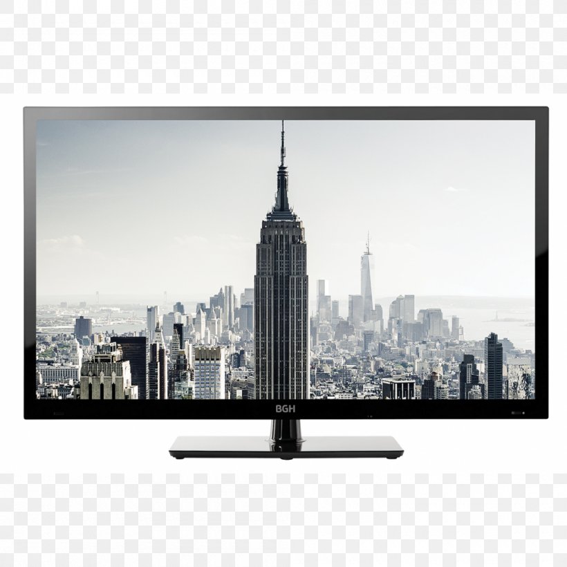 Luxury Attaché LED-backlit LCD Television BGH Smart TV, PNG, 1000x1000px, 4k Resolution, Ledbacklit Lcd, Bgh, City, Computer Monitor Download Free