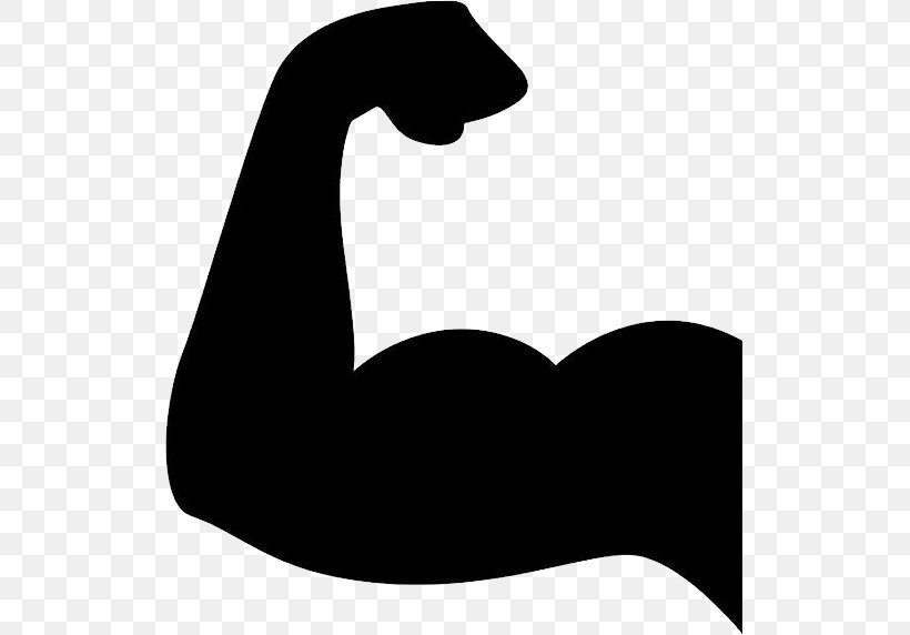 Personal Trainer Biceps Muscle Clip Art, PNG, 521x572px, Personal Trainer, Arm, Beak, Biceps, Black Download Free