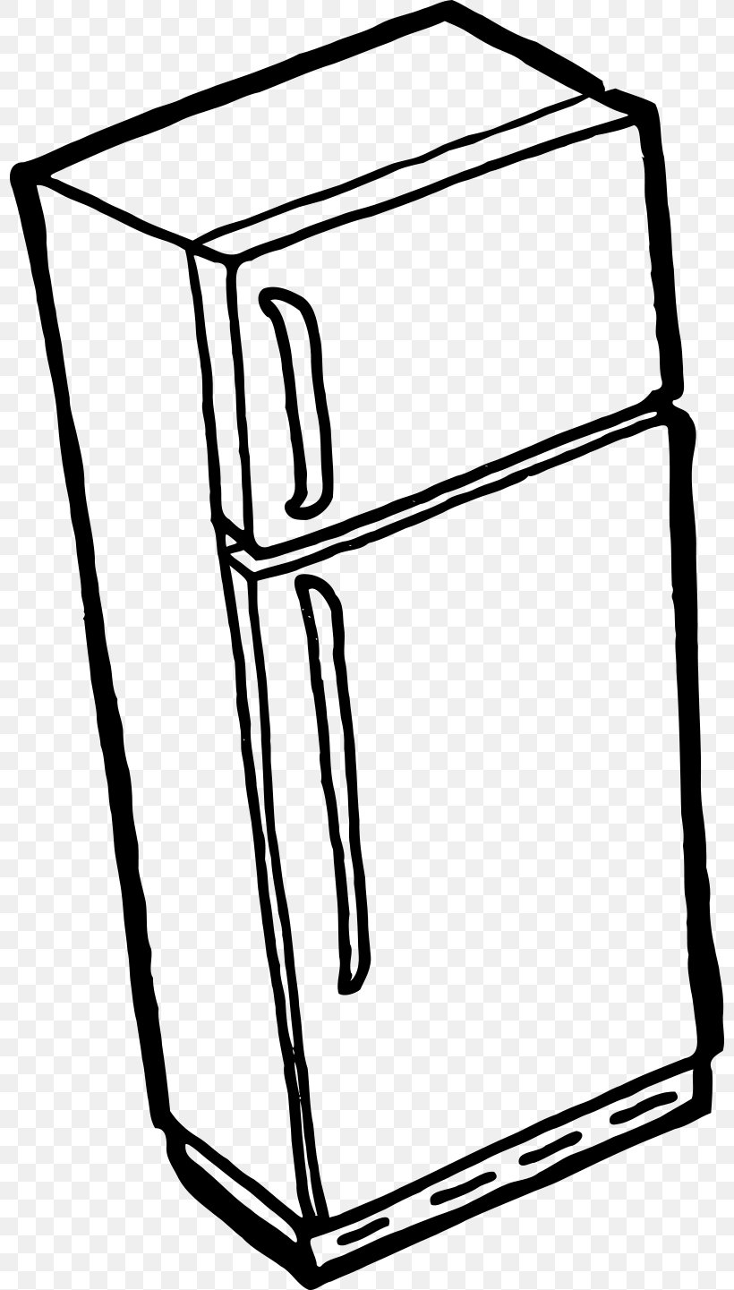 Refrigerator Freezers Clip Art, PNG, 800x1441px, Refrigerator, Absorption Refrigerator, Area, Black, Black And White Download Free