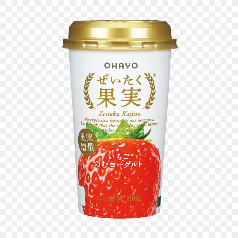 Strawberry Drinkable Yogurt Ohayo Dairy Products Yoghurt Fruit, PNG, 960x960px, Strawberry, Blueberry, Dairy Products, Drink, Drinkable Yogurt Download Free