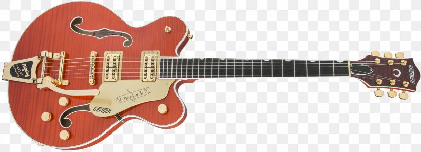 Electric Guitar Gibson Les Paul Bigsby Vibrato Tailpiece Gretsch, PNG, 2400x869px, Electric Guitar, Acoustic Electric Guitar, Bigsby Vibrato Tailpiece, Cutaway, Epiphone Download Free