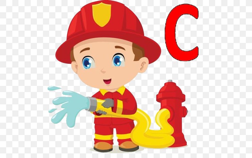 Firefighter Fire Department Fire Engine Clip Art, PNG, 509x515px, Firefighter, Area, Art, Boy, Cartoon Download Free