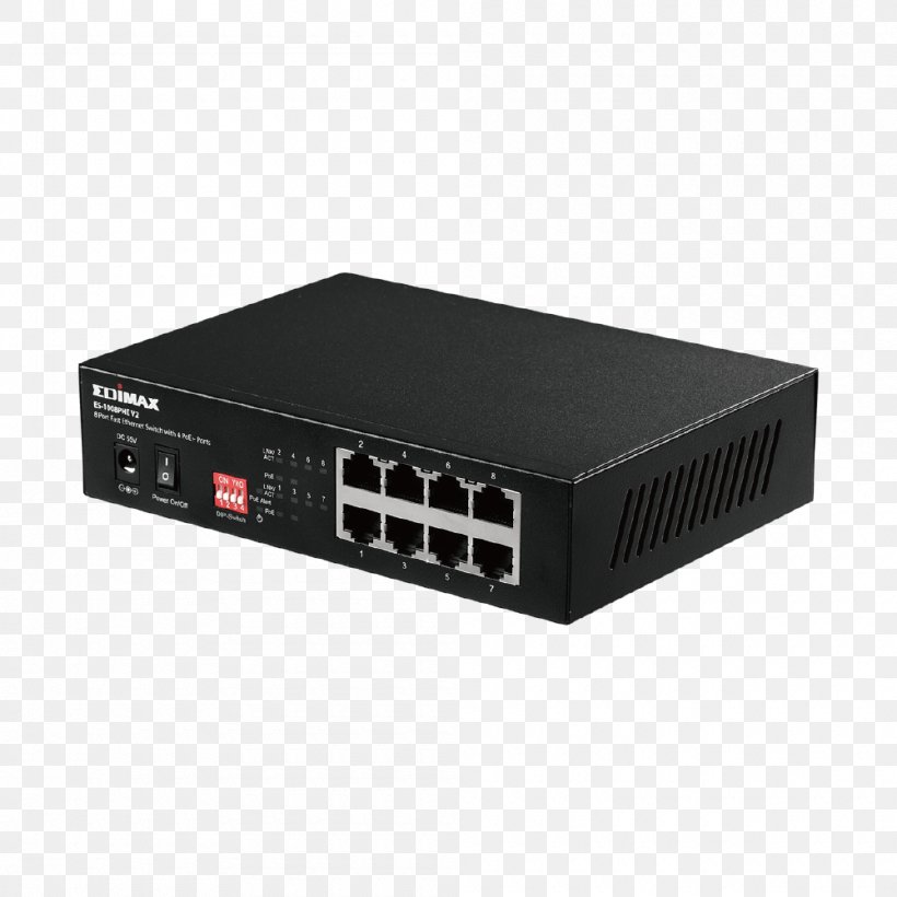 Gigabit Ethernet Network Switch Computer Network Router, PNG, 1000x1000px, 10 Gigabit Ethernet, Gigabit Ethernet, Computer Network, Electronic Component, Electronic Device Download Free