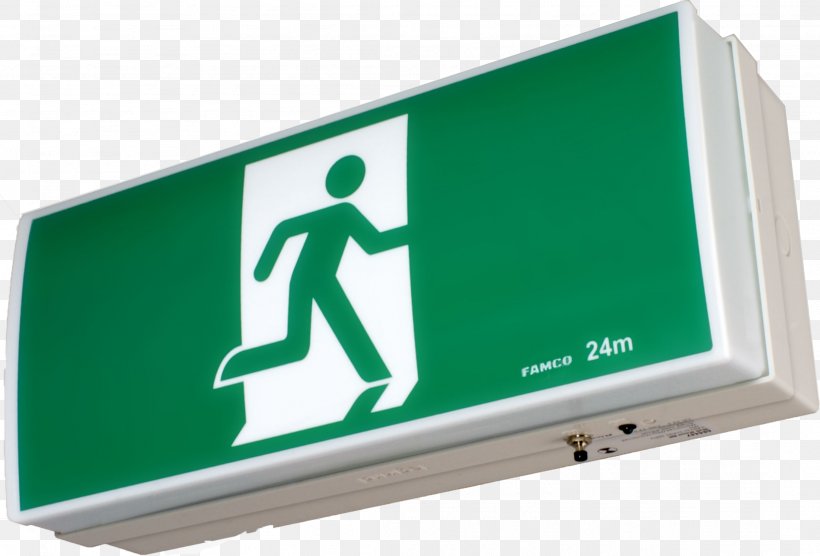 Emergency Lighting Exit Sign Emergency Exit, PNG, 2203x1495px, Light, Brand, Ceiling, Display Advertising, Display Device Download Free