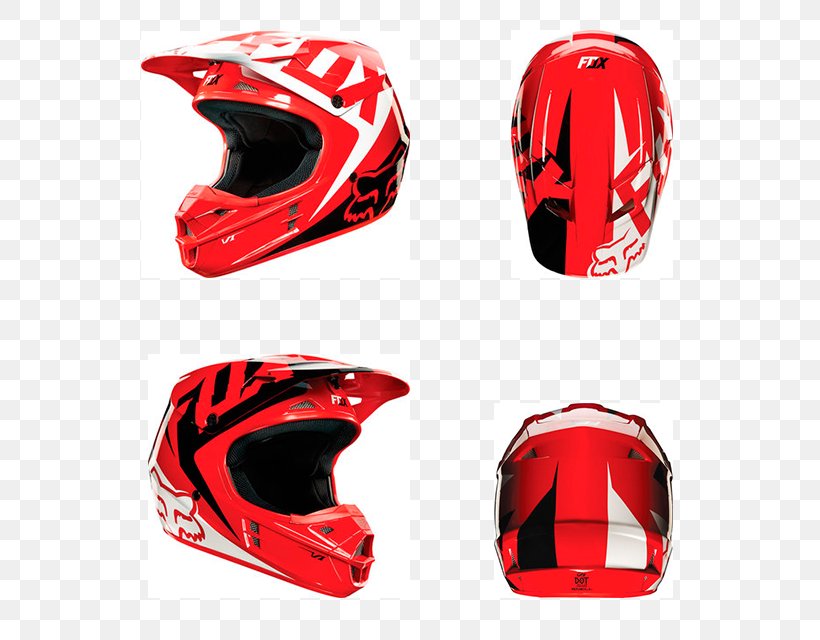 Motorcycle Helmets Fox Racing Motocross Racing Helmet, PNG, 640x640px, Motorcycle Helmets, Automotive Design, Baseball Equipment, Baseball Protective Gear, Bicycle Download Free