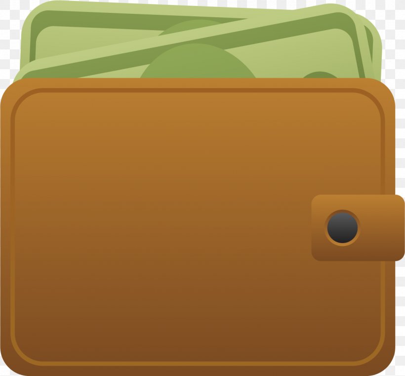 Wallet Vector Material, PNG, 1289x1197px, Designer, Material, Rectangle, Wallet, Yellow Download Free