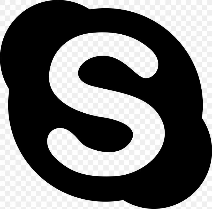 Skype Internet Symbol, PNG, 980x967px, Skype, Area, Black And White, Brand, Computer Download Free