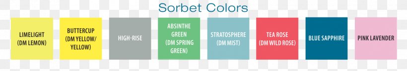 Sorbet Color Scheme Graphic Design Lemon, PNG, 1709x302px, Sorbet, Area, Banner, Benjamin Moore Co, Brand Download Free
