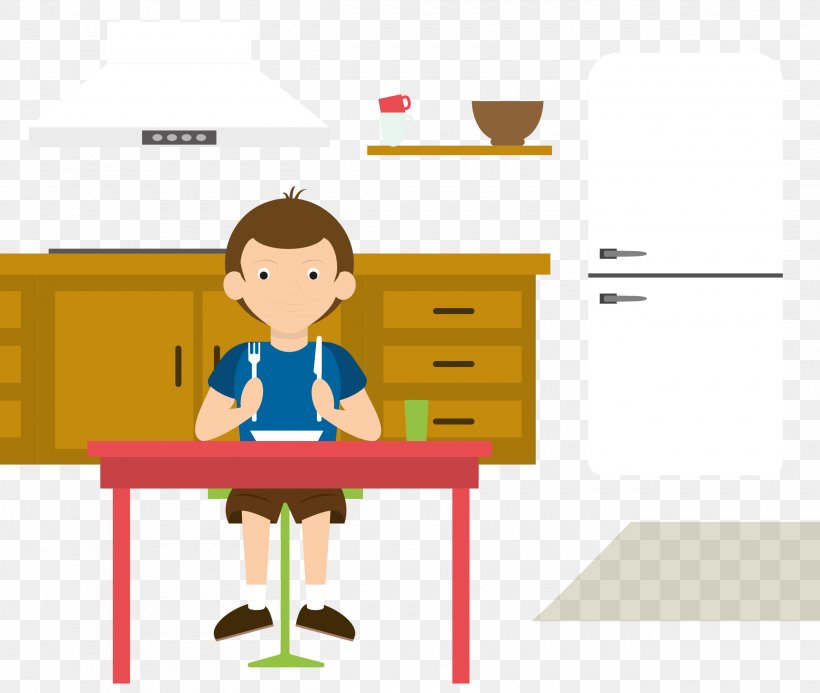 Child Eating Vector Graphics Drawing Boy, PNG, 2600x2200px, Child, Boy, Cartoon, Computer Desk, Desk Download Free
