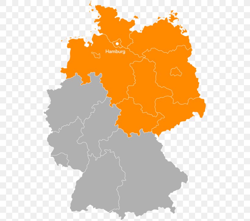 States Of Germany Vector Graphics Map Stock Photography Royalty-free, PNG, 565x727px, States Of Germany, Area, Germany, Map, Orange Download Free