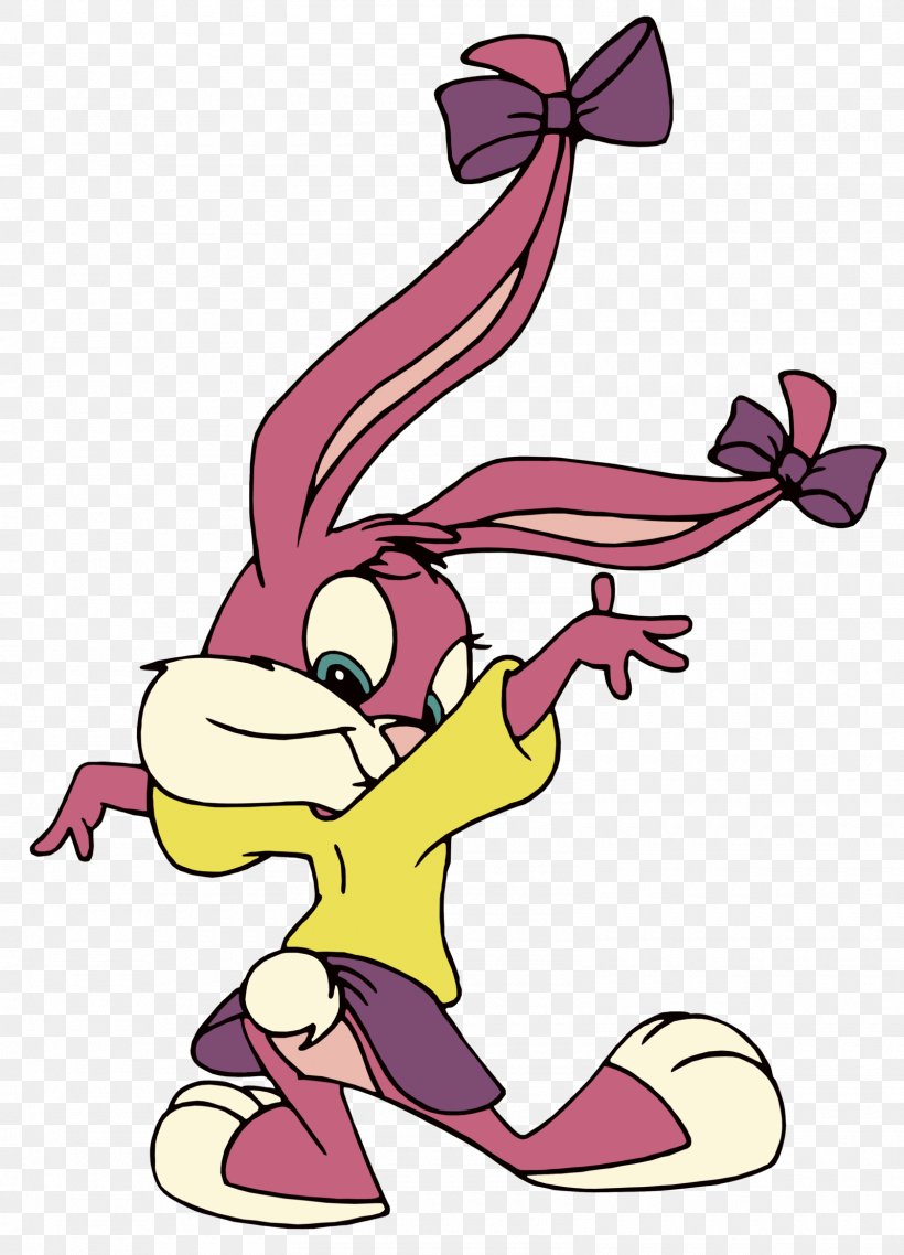 Babs Bunny Buster Bunny Cartoon Fifi La Fume Plucky Duck, PNG, 1600x2221px, Watercolor, Cartoon, Flower, Frame, Heart Download Free