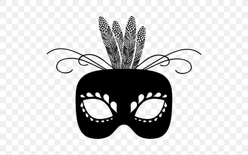 Mask Carnival Eye, PNG, 512x512px, Mask, Black And White, Blindfold, Carnival, Eye Download Free