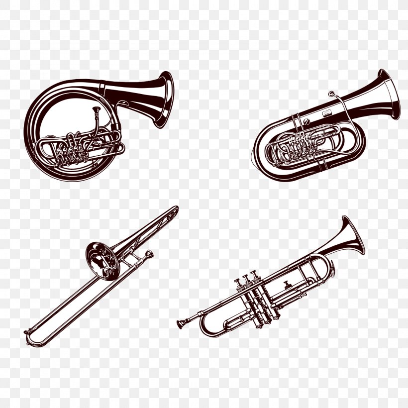 Musical Instrument Trumpet Brass Instrument Tuba, PNG, 1280x1280px, Watercolor, Cartoon, Flower, Frame, Heart Download Free