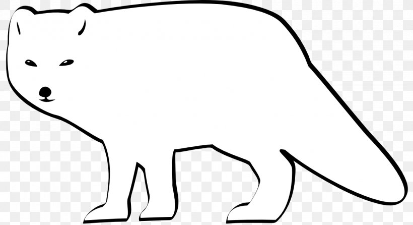 arctic animals black and white clipart