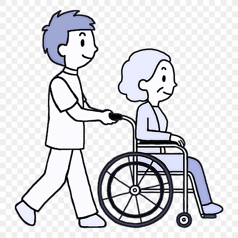 Older Aged Wheelchair, PNG, 1400x1400px, Older, Aged, Cartoon, Chair, Health Download Free