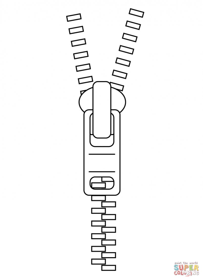 Coloring Book Zipper Drawing Child Clip Art, PNG, 1024x1413px, Coloring