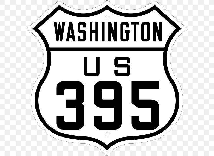 U.S. Route 66 U.S. Route 395 In Washington U.S. Route 9 Interstate 90 In Idaho, PNG, 618x599px, Us Route 66, Area, Black, Black And White, Brand Download Free