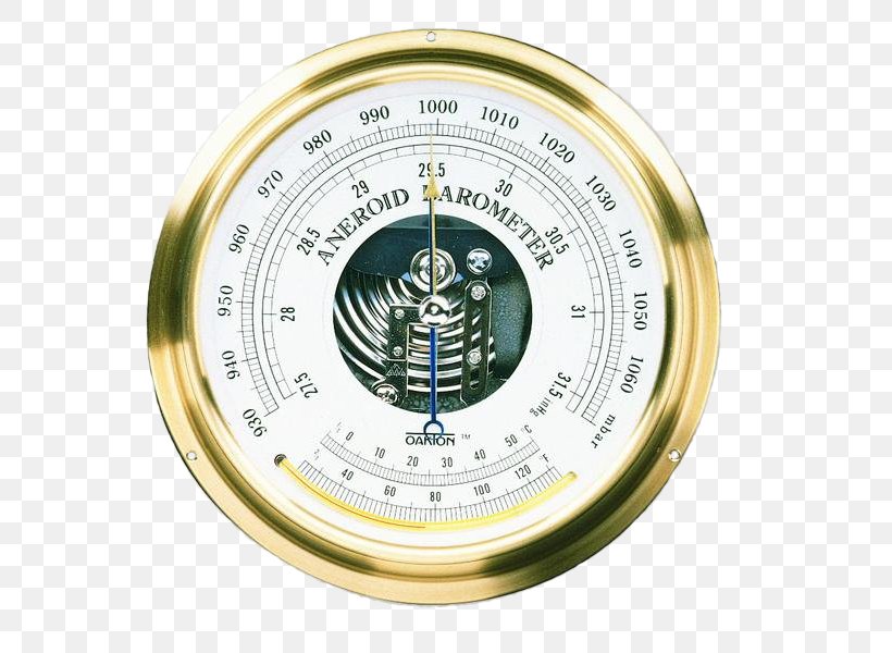 Aneroid Barometer Mercury Barograph Thermometer, PNG, 598x600px, Barometer, Altimeter, Aneroid Barometer, Atmospheric Pressure, Barograph Download Free