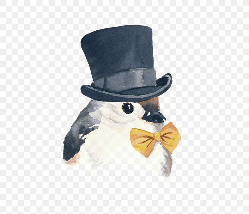 Bird Top Hat Drawing Illustration, PNG, 564x705px, Bird, Beak, Bow Tie, Drawing, Etsy Download Free