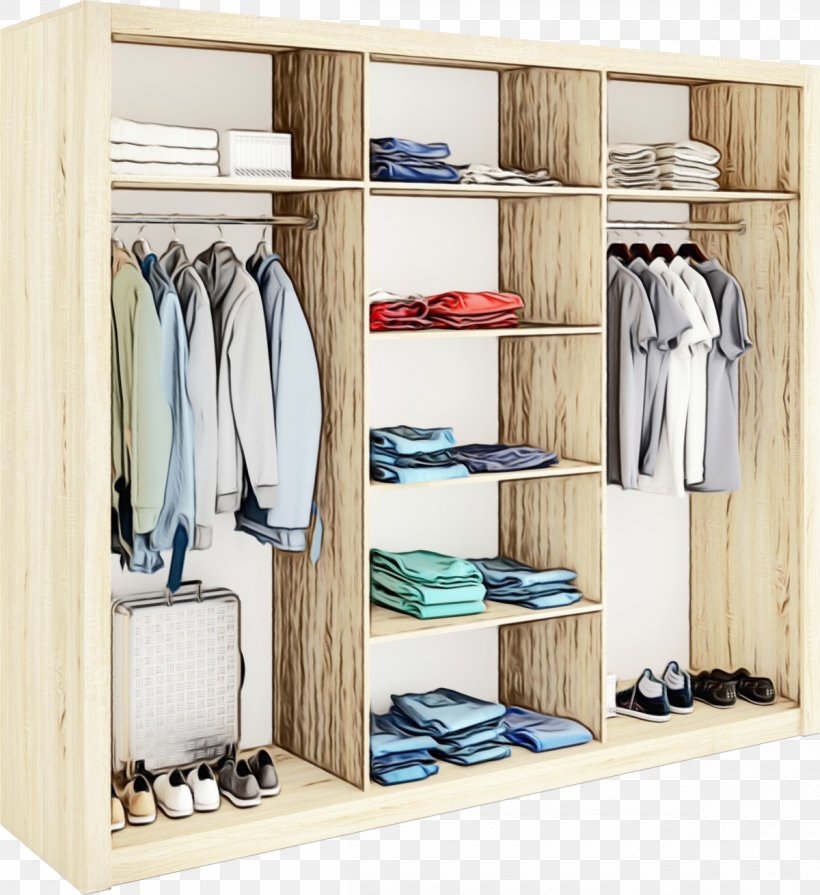 Shelf Furniture Clothes Hanger Shelving Wardrobe, PNG, 1200x1310px, Watercolor, Closet, Clothes Hanger, Cupboard, Door Download Free
