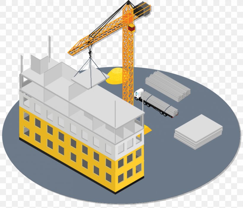 Construction Crane Vector Graphics Illustration Concrete, PNG, 856x735px, Construction, Building, Building Materials, Cement Mixers, Concrete Download Free