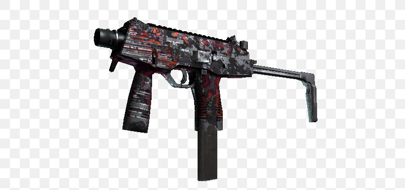 Counter-Strike: Global Offensive Brügger & Thomet MP9 ELEAGUE Submachine Gun Glock 18, PNG, 512x384px, Watercolor, Cartoon, Flower, Frame, Heart Download Free