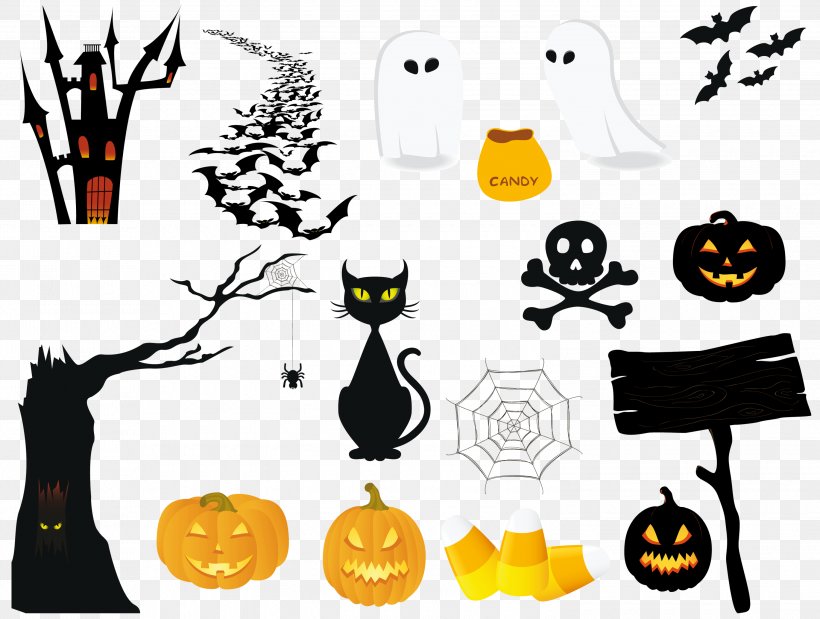 Icon, PNG, 3000x2266px, The Halloween Tree, Black Cat, Brand, Chart, Clip Art Download Free