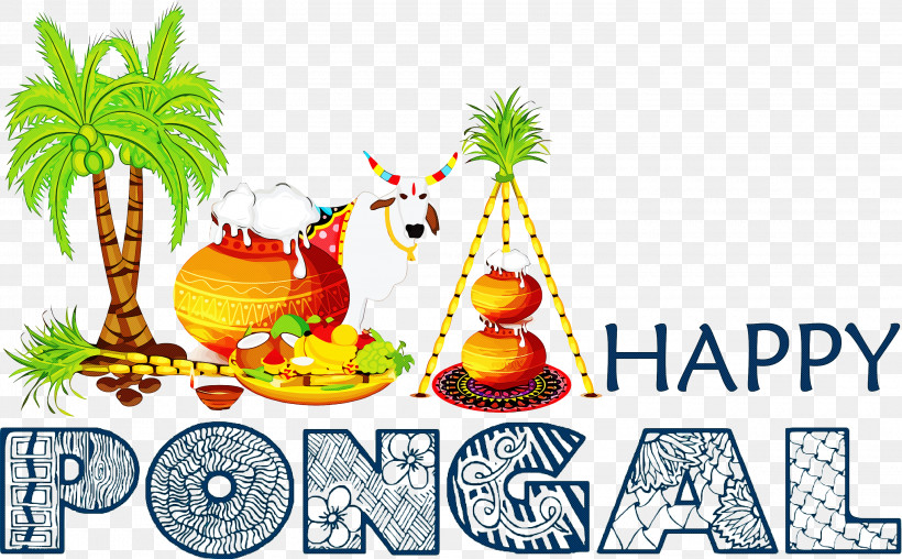 Pongal Happy Pongal, PNG, 3000x1859px, Pongal, Cuisine, Fruit, Happy Pongal, Royaltyfree Download Free