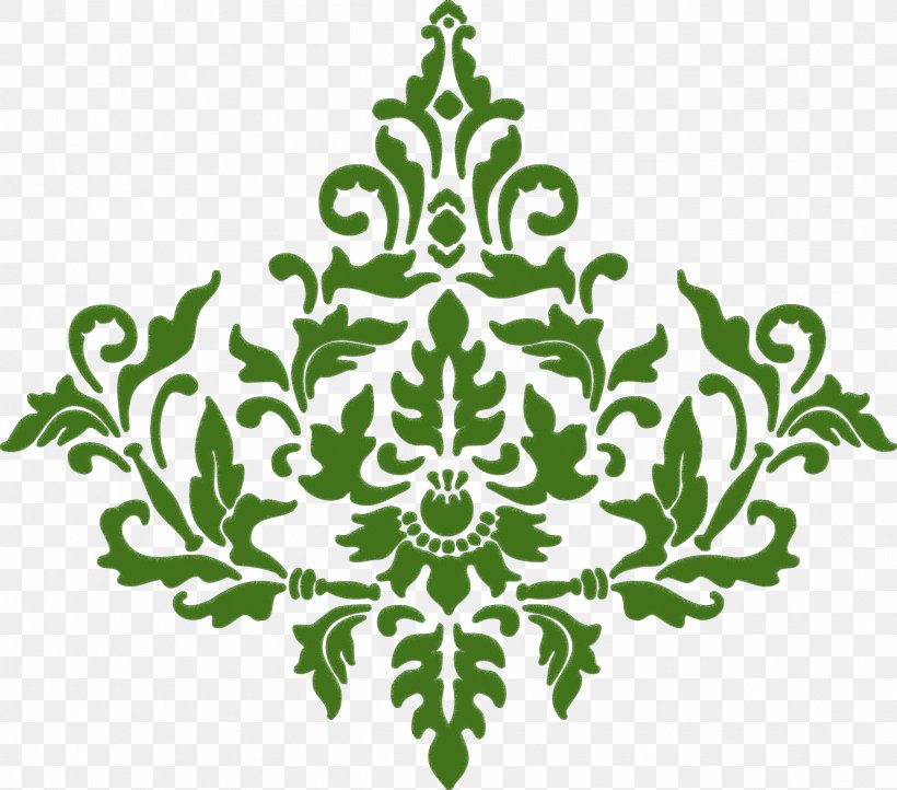 Stencil Damask Wallpaper, PNG, 2527x2225px, Stencil, Art, Branch, Craft, Damask Download Free