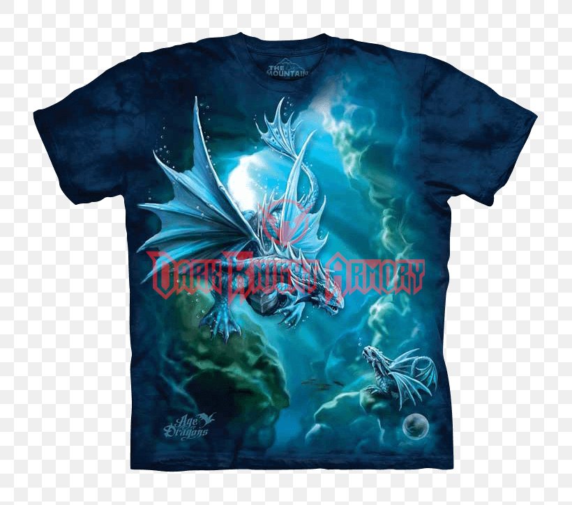 T-shirt Clothing Dragon Hoodie, PNG, 725x725px, Tshirt, Anne Stokes, Aqua, Blue, Clothing Download Free