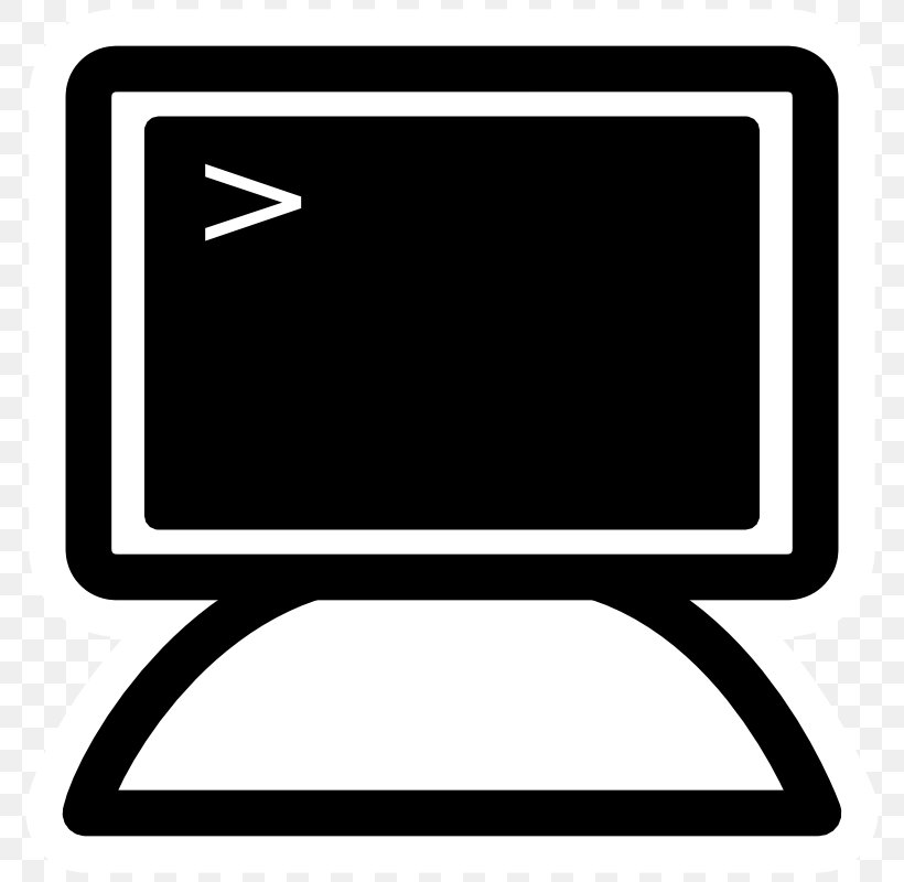 Computer Terminal Download Clip Art, PNG, 800x800px, Computer Terminal, Area, Black, Black And White, Computer Download Free