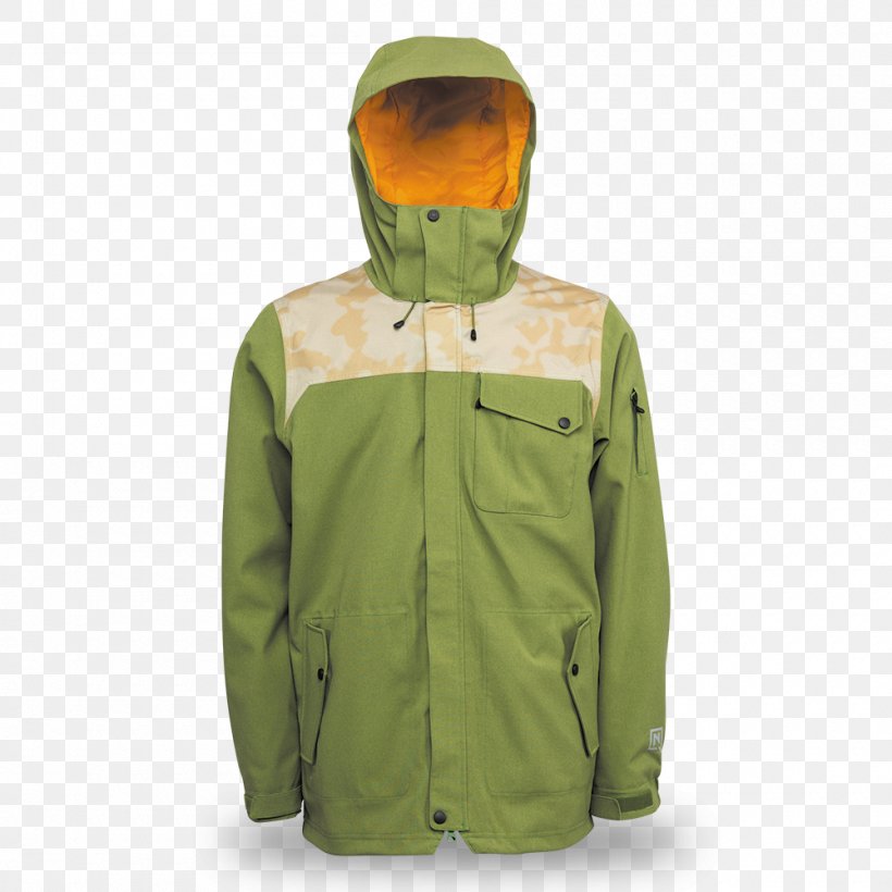 Jacket Hoodie Outerwear Lining, PNG, 1000x1000px, Jacket, Bluza, Green, Hood, Hoodie Download Free